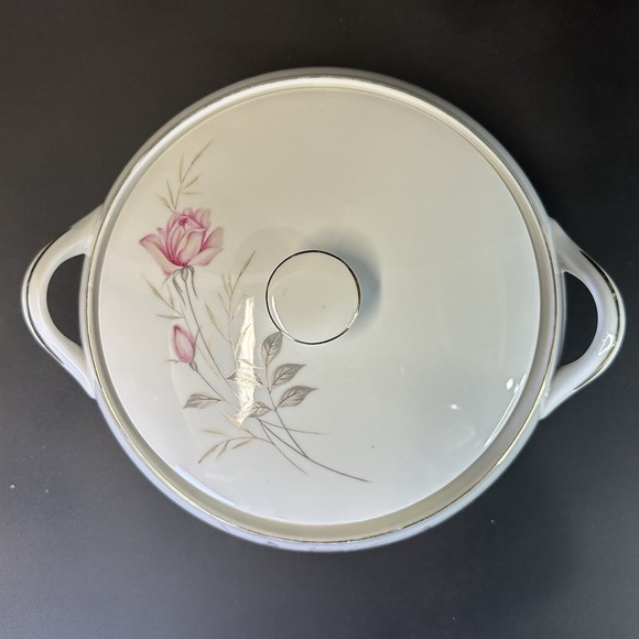 Vintage Camelot China, American‎ Rose 1655 Japan, 8.5" Casserole Dish With Lid - Picture 2 of 6